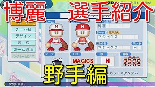 ゆっくり東方野球【パワプロ2024】杉谷拳士の幻想入り　博麗　選手紹介　野手編