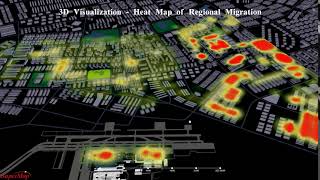 3D Visualization - Heat Map of Regional Migration