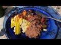 Smoker system-5 min Steak and egg plate- not so struggle struggle meal- bachelor cooking