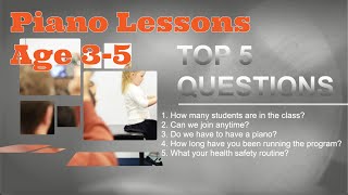 Top 5 questions about Little Pianists (3-5yrs) class. Want to look inside the classroom? 🎹 🎶 👦 🤩