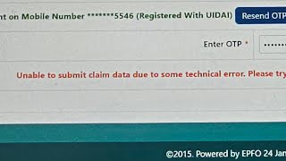 ❌ Unable to submit claim data due to technical error solution ✅