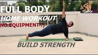 FULL BODY WORKOUT AT HOME - No Equipment | Lockdown Best Home Exercises | Cardio and Muscle Building