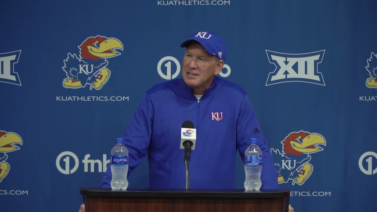 Kansas Football Coach Lance Leipold Talks QB Jalon Daniels & WR Trevor ...