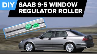 Saab Window Regulator Roller Replacement - DIY (9-5, 9-3, 900 & Volvo 850, S70, V70)