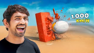 World's Most Powerful Egg🥚- 1000 Km/h | क्या यह अंडा ईंट को तोड़ सकता है ?