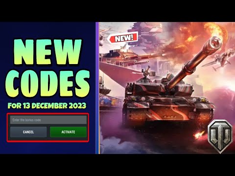*New* World Of Tanks Blitz Codes December 2023 WOT Blitz Codes