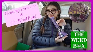 Clean my car with me \u0026 The Weed Box