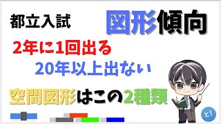 都立数学の大問5⃣空間図形は傾向として絶対出ない図形と出る図形とがハッキリわかっているので予測が立てられる