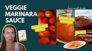 FULL AND FULFILLED VEGGIE MARINARA SAUCE, OIL FREE, STARCH SOLUTION WEIGHT LOSS RECIPES, WFPB
