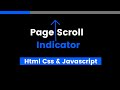 How To Create Scroll Indicator HTML CSS Javascript | Page Progress Bar