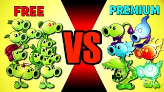 Team Plants FREE vs PREMIUM - Who Will Win? - PvZ 2 Plant vs Plant
