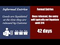 what is the difference between formal and informal entries