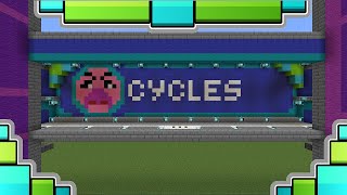 GEOMETRY DASH LEVEL 9 - CYCLES IN MINECRAFT! (FIXED BALL)
