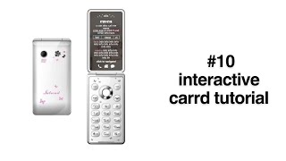 interactive carrd tutorial #10