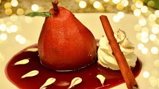 IDEALNO ZA SVE SVECANOSTI KRUSKE U CRNOM VINU PUNJENE KREM SIROM (POACHED PEARS IN RED WINE)