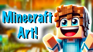 Live Cloud Art in Minecraft! #ArtBuild #MinecraftLive '