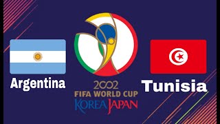 Argentina vs Túnez | 4tos De Final | Mundial Korea Japón 2002 | Winning ELEVEN PS1.