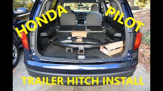 2016-2019 Honda Pilot OEM Trailer Hitch Install and Wiring Harness