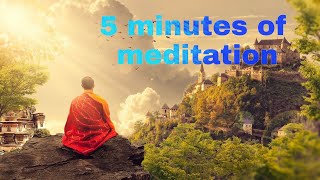 مراقبه ۵ دقیقه ای.5 minute meditation.