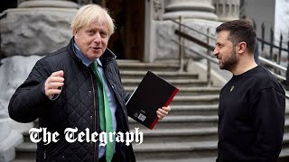 Boris Johnson makes a surprise visit to Ukraine to meet President Zelensky