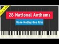 28 Best National Anthems Medley Played On Piano in One Take