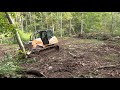 Dozing in a new food plot in the middle of the woods