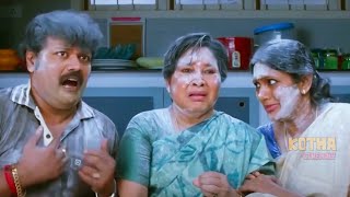 Raghava Lawrence And Kovai Sarala Telugu Movie Ultimate Interesting Scene | Kotha Cinemalu