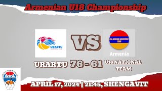 Armenian U18 Championship / Game Highlights / Urartu - U16 National Team / 17.04.2024