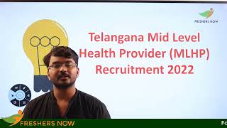 DMHO Telangana Recruitment 2022 For 1569 MLHP Jobs | Medical Jobs in Telangana Districts