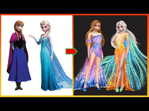 FROZEN: Elsa Anna TRANSFORMATION – Disney Princesses SWITCH UP Fashion Compilation