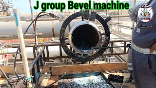 Pipe cutting \u0026 Beveling / compound Bevel / j grop Bevel / 37.5 Degree Bevel / pipe Beveling machine