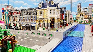 LEGO City Canal & Raised Modular Buildings!