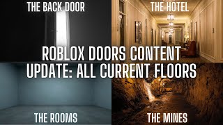 Roblox Doors Content Update: All Current Floors! (Back Door, Hotel, Rooms, Mines)🎂Birthday Special!🎂