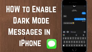 How to turn on dark mode on messages iphone | How to Get dark Mode messages On iPhone - iPad (2023)