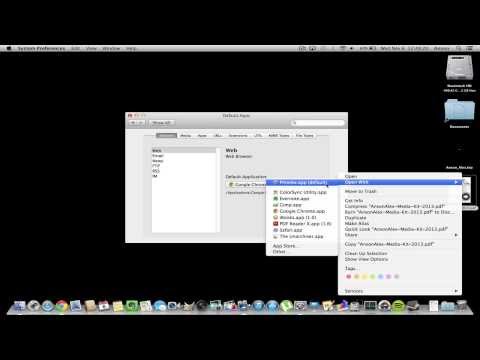Mac OS X: Set / Change Default Application for Specific File Type Mac OS X: Set / Change Default Application for Specific File Type