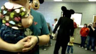 Mickey Mouse scares children