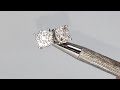 0.60ctw natural diamonds earrings push back