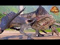 Camp Cretaceous Dinosaurs vs Dominion Giganotosaurus Dinosaurs Fight