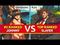 GGST ▰ Uwabami (#2 Ranked Johnny) vs Kan (TOP Ranked Slayer). High Level Gameplay