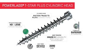 SPAX PowerLags Cylindric Head WIROX® Truss Screw For Truss/Rafter Attachment