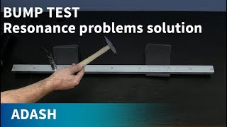 Bump Test, Frequency Response Function, Resonance problems solving by ADASH Vibration analyzer