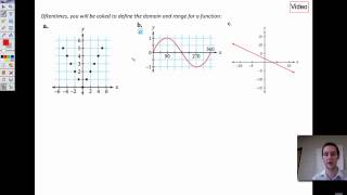 Interpreting function notation, Domain and range