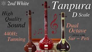 Tanpura D scale | Dual Octave | Dursa Safaid |Crystal Clear | The Best