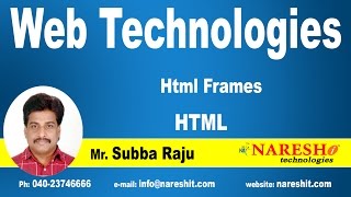 Html Frames | Web Technologies Tutorial | Mr.Subbaraju