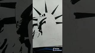 Statue of Liberty drawing video tik tok #statue of Liberty