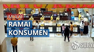 Sejumlah Mal di Kota Surabaya Mulai Ramai Pengunjung seusai Selesaianya PSBB