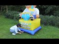 giant hanukkah inflatable bear yard décor with built in bulbs from gardenised