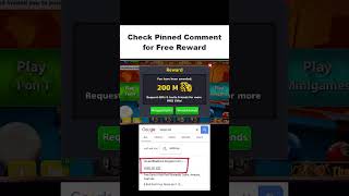 Free 200m Coins Reward in 8 Ball Pool