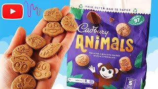 Cadbury Animals | Chocolate Covered Animal Shaped Biscuits | ASMR Presentation \u0026 Opening | EDU Facts