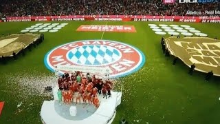 Campioana Bayern Munchen festivitate pentru al 10 lea Titlu in Campionatul german de Fotbal